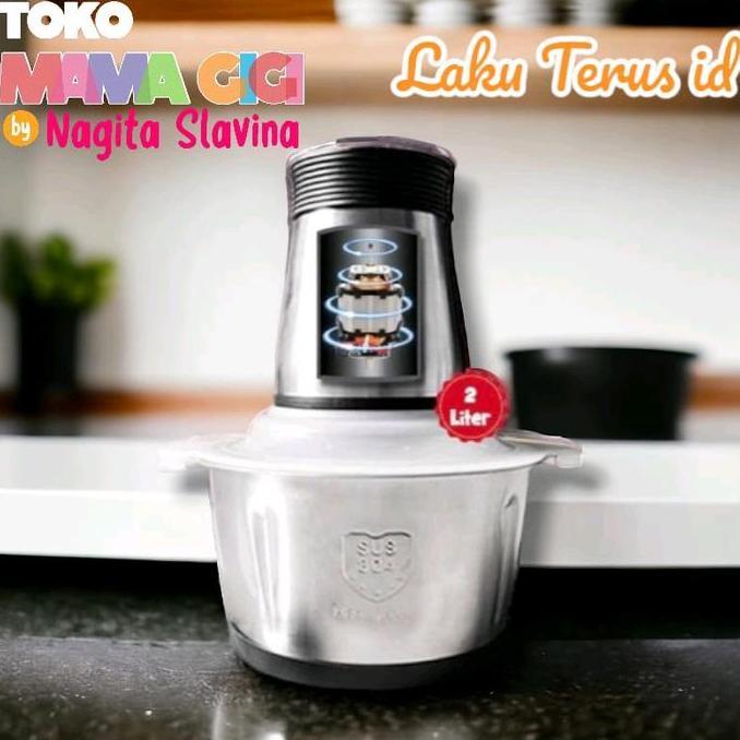 VERCHASE LT Blender Chopper 2 Liter Toko MAMA GIGI Nagita Slavina Pisau