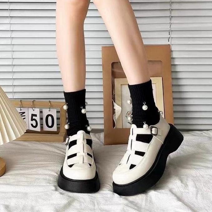 DB253 >> (NEW ARRIVAL)NEEDXUSS -#B41 Sandal Wedges Docmart Fashion Wanita Sepatu Flatform Cewek Mode