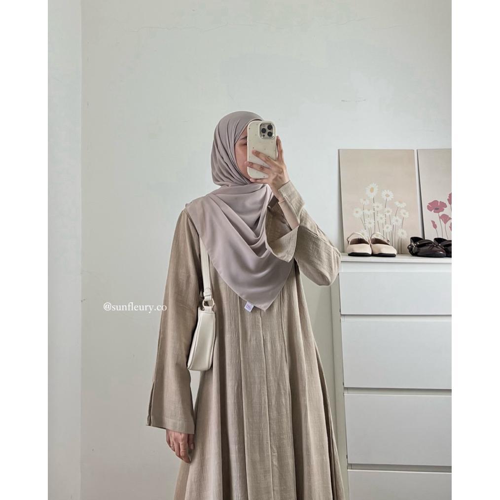 Murah  Ruwa Abaya Linen | Dress Muslimah
