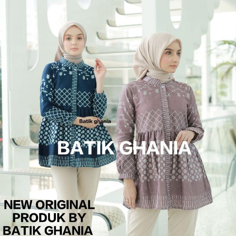 Diskont Batik Wanita Baju Batik Wanita Modern Blouse Batik Pagar By Batik Ghania