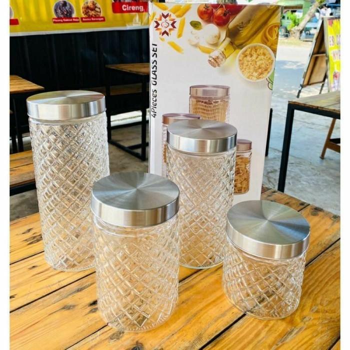 Toples Diamond Kaca Set 4 Pcs Toples Kue Lebaran Free Bubble