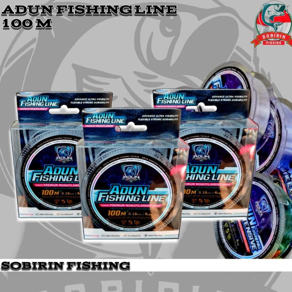 Senar ADUN MANCING 100m adun fishing line  senar pancing ikan mas