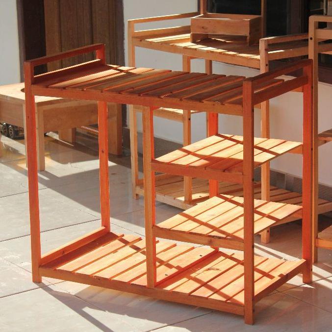 Meja Serbaguna Meja Kompor Rak Kompor 2 tungku Meja Dapur Astetic Anak Kos