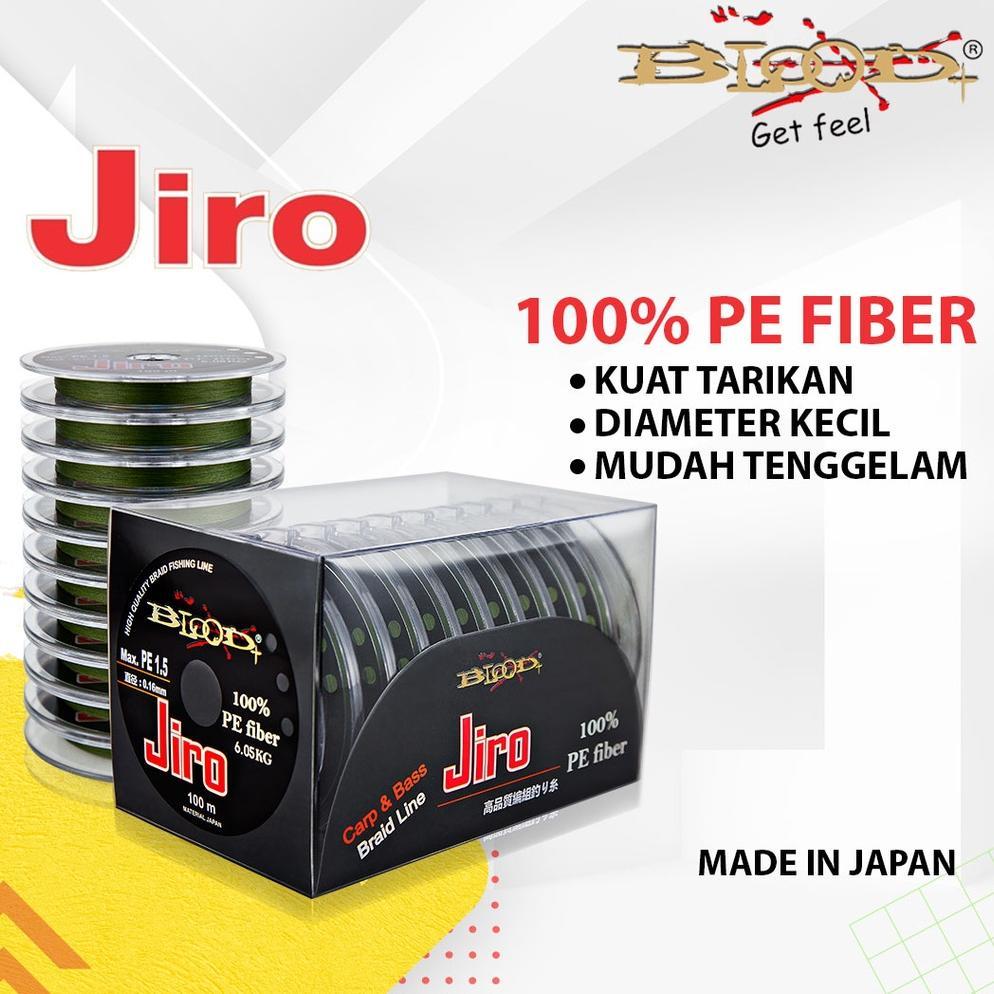 SENAR PANCING PE X8 BRAID BLOOD JIRO 100M
