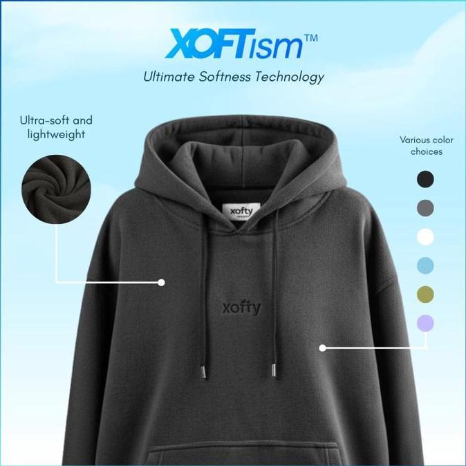 XOFTY Valtari Black Hoodie - Hoodie Unisex untuk Daily Wear, Hangout & Aktivitas Harian | Xoftism 21