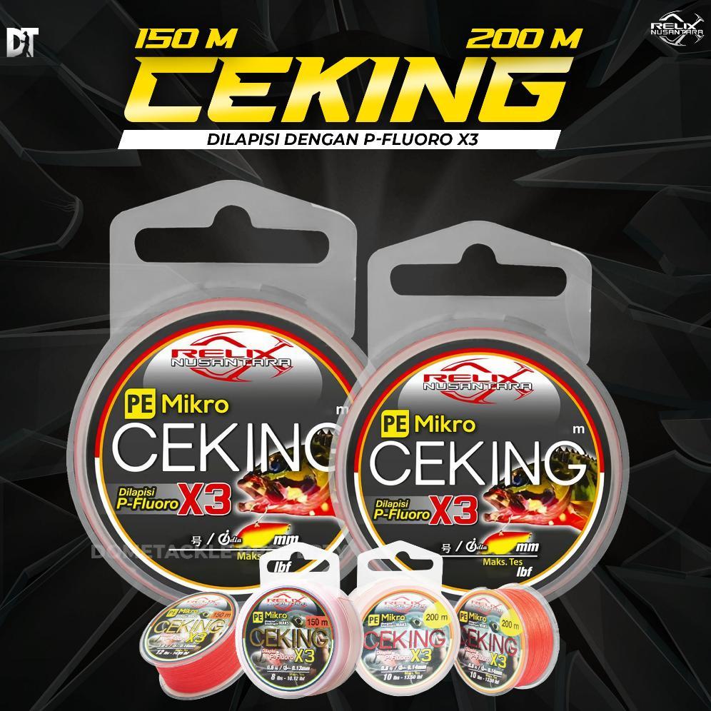 Relix Nusantara Ceking Senar PE Benang PE 150 200 Meter PE 0.6 0.8 1.0 1.2 1.5 Ultralight PE Ceking 