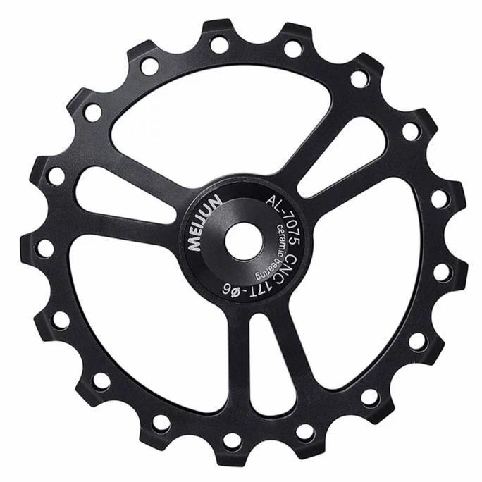 Murah Meijun Pulley 17T Ceramic Bearing Pulley RD Sepeda Ceramic Oversize Non COD