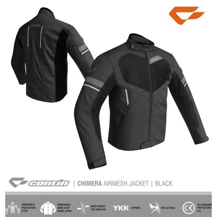 Jaket Contin Chimera Oxford Black | Jaket Touring Contin