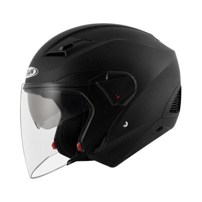 Helm Full Face Zeus 611c Black Doff MODULAR