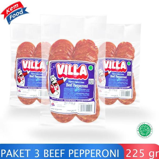 adaseller22 - Beef Pepperoni Villa 225gr BUY 2 GET 3