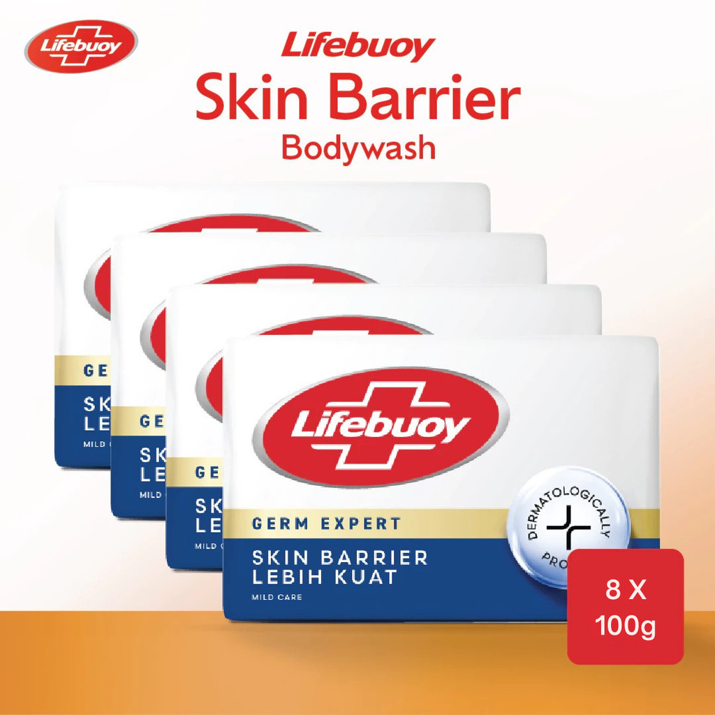 Lifebuoy Sabun Batang Mild Care 4x100 g x2