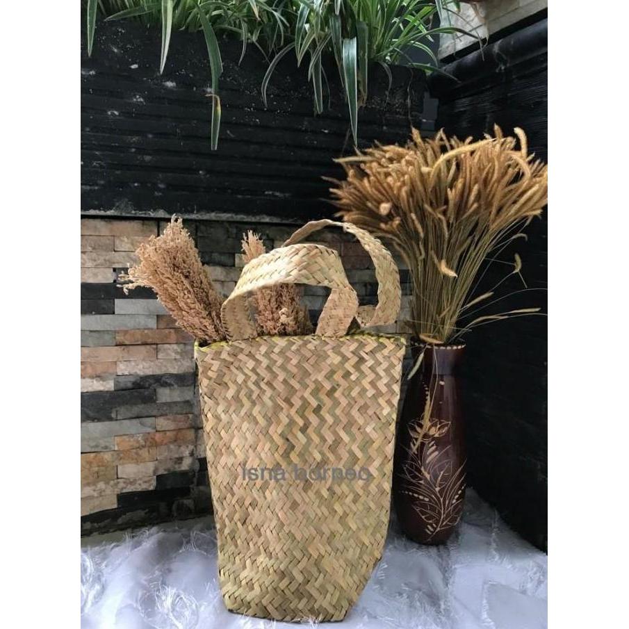 Tas purun / tas purun tali panjang / bakul purun / tas anyam purun