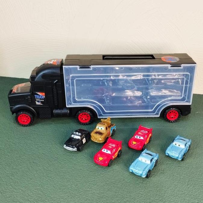 Promo Mainan Anak Truck Container DIY PR-17491 Isi Mobil Kecil Merk Premium Diskon