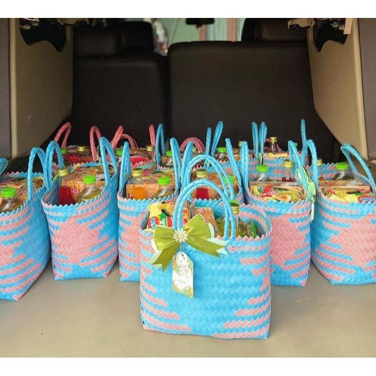 PARCEL LEBARAN PAKET SEMBAKO TAS ANYAMAN PITA