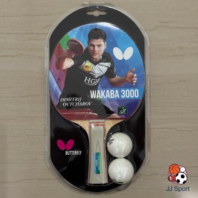 Bet Pingpong Bat Pingpong Butterfly WAKABA 3000 ORIGINAL
