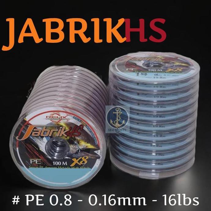 Senar PE Jabrik HS X8 Jabrik 100 Meter PE Relix Nusantara PE Connecting