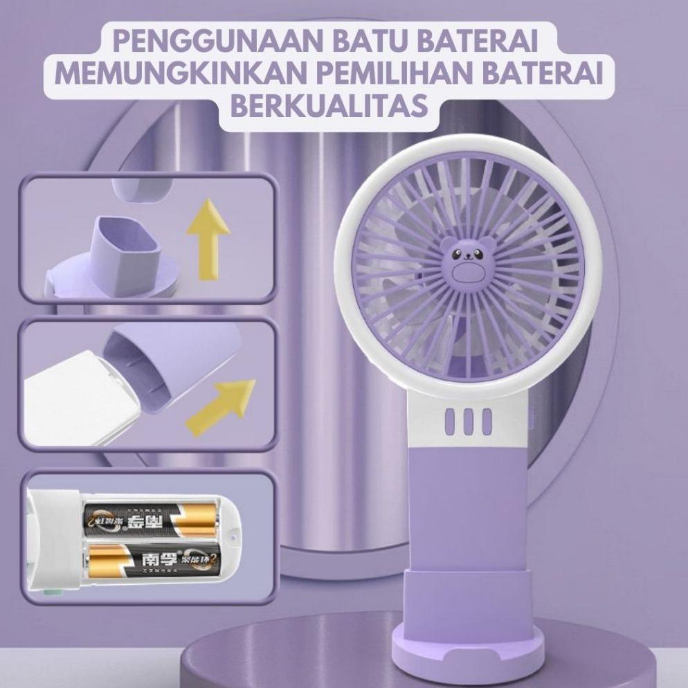 HOT DEALS Kipas Angin BATERAI ABC 6820 Mini Fan Genggam Tangan | kipas angin portable mini | kipas a