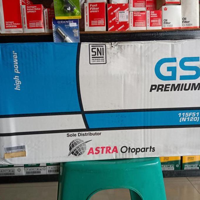 TERMURAH - Aki Truk/ Genset/ GS Astra Premium N120/ GS basah N 120/ GSN120