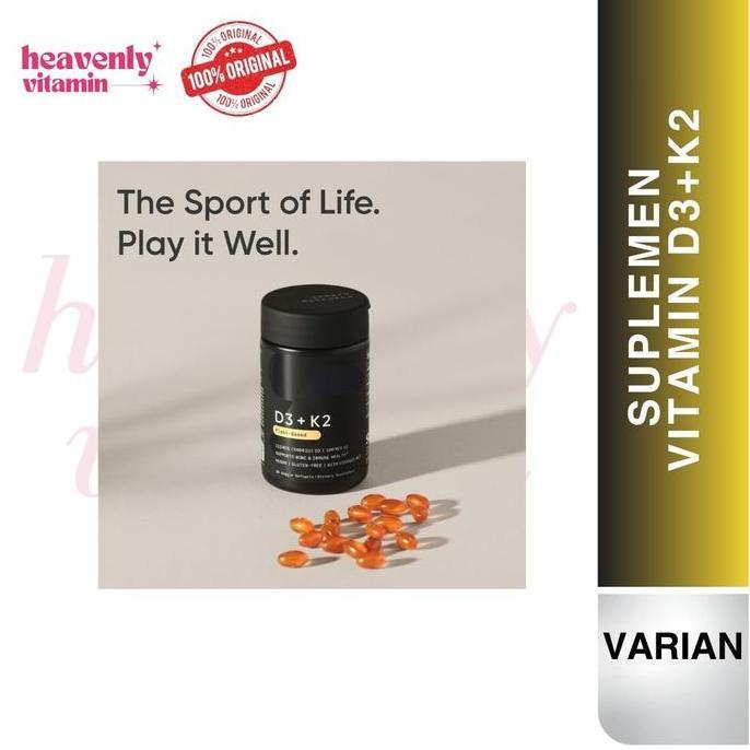 Vitafix- Sr Vitamin D3 + K2 Sports Research With Coconut Mct Oil Plants Based