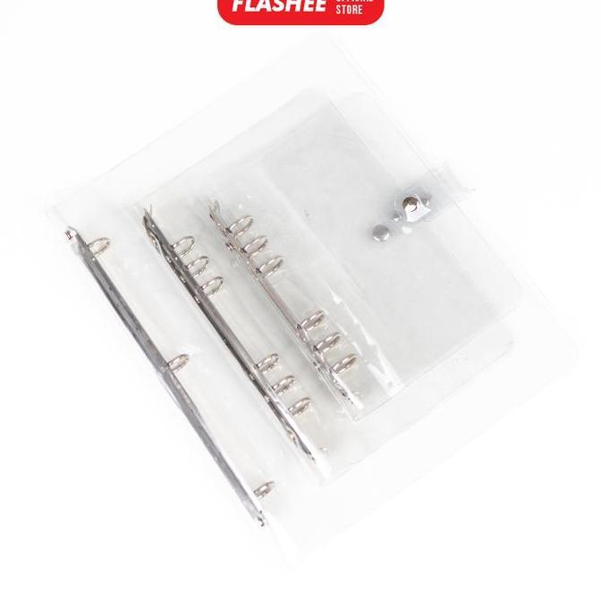 Dicdoc- Binder Transparan Mika Tebal Aesthetic Lucu Bisa Tempel Stiker