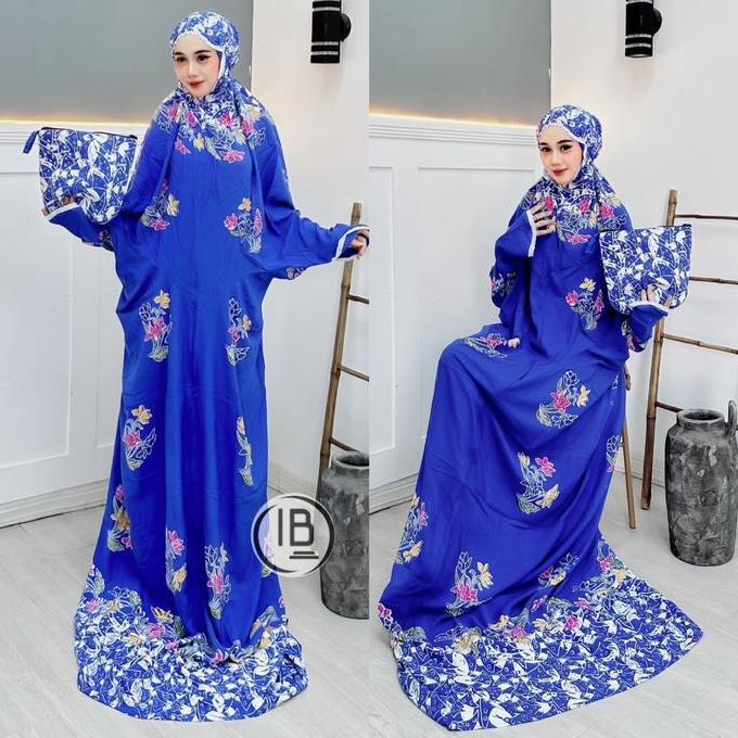 Disiniaja- Mukena Terusan Lajuran Mukena Dewasa Telekung Rayon Mukena Ibu