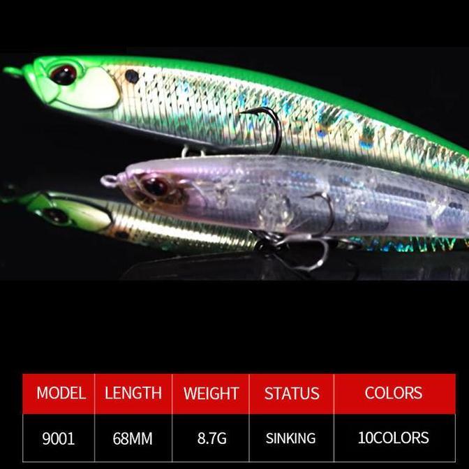 FINESSE Umpan Casting Pensil Realis WTD Ultralight Pancing Untuk Memancing Bukan Duo