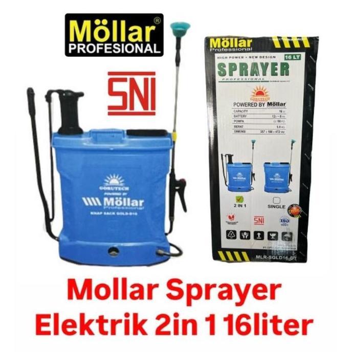 Ubayka_seller - MOLLAR 16 LITER SNI 2IN1 SPRAYER - SEMPROTAN HAMA ELEKTRIK MANUAL