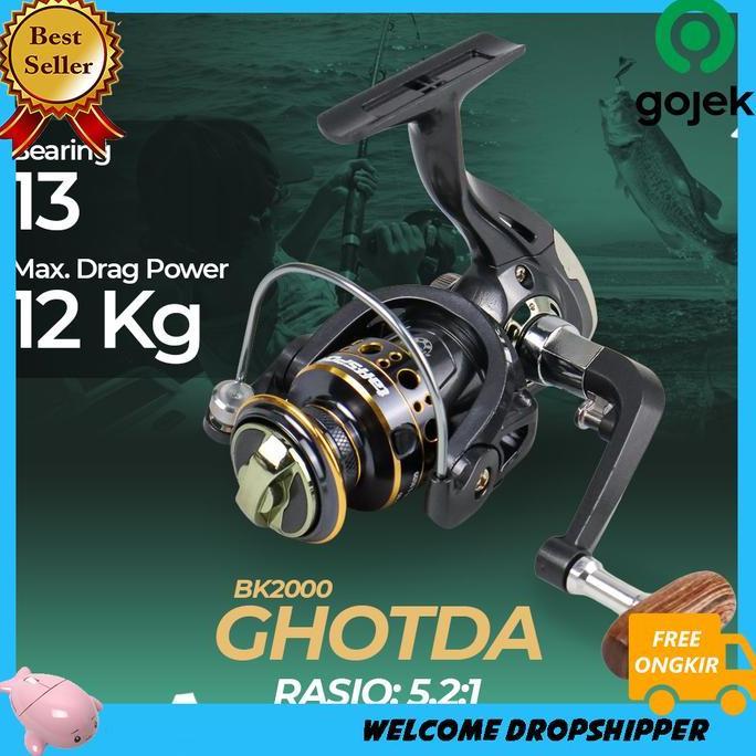 ARURU TaffSPORT GHOTDA Reel Pancing Spinning Fishing BK2000