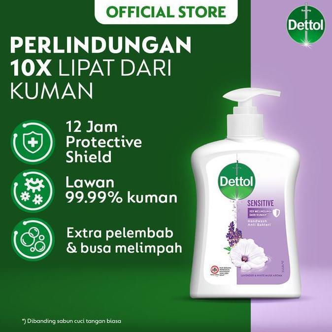Bytwx- Dettol Sabun Cuci Tangan Sensitive 200Ml