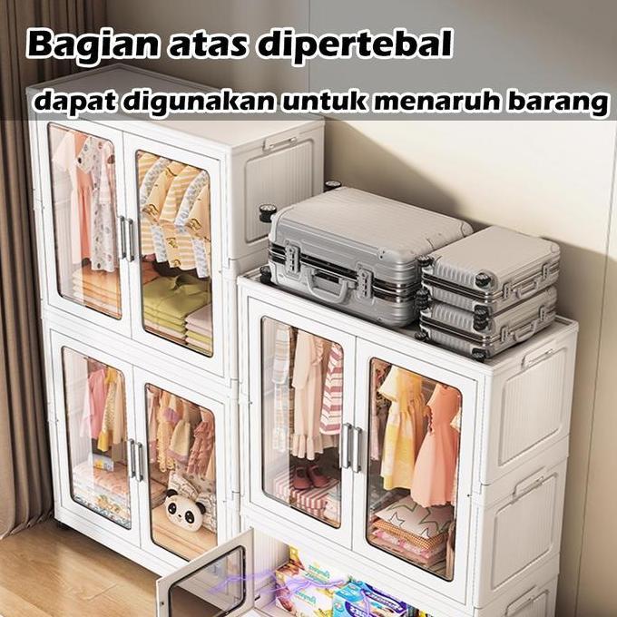 BUTTERCUP [COD 24h shipping] Tidy Tribe Lemari plastik multifungsi ukuran besar, untuk pakaian bayi 