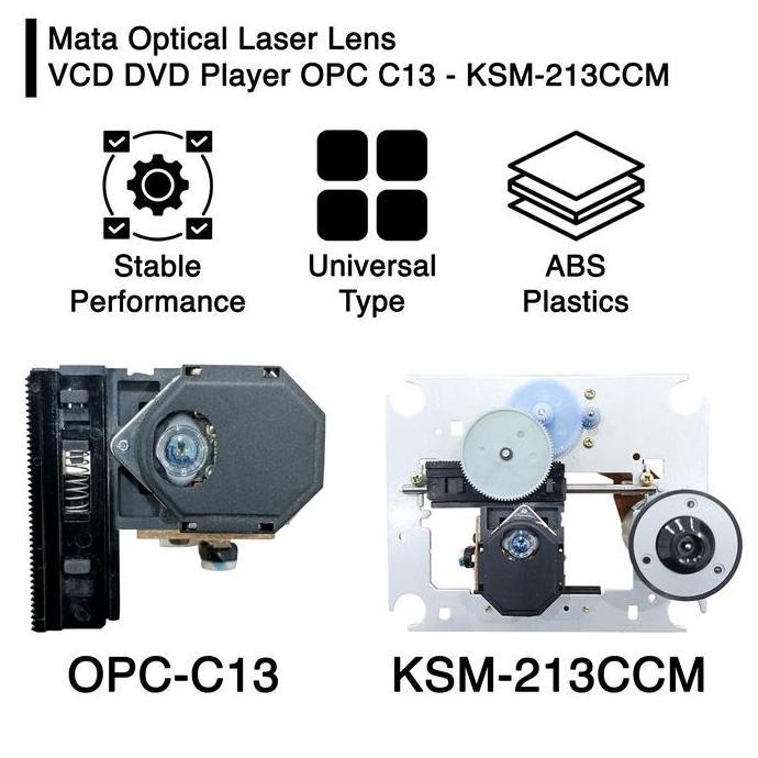 Mata Optik Optic Dinamo Laser Lens VCD DVD Player OPC C13 KSS KSM 213