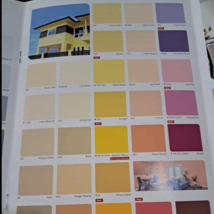 Troffice- Cat Tembok Vinilex 5Kg White 300 White 300Ss Putih Vinilex Black Hitam Aneka Warna Galon N