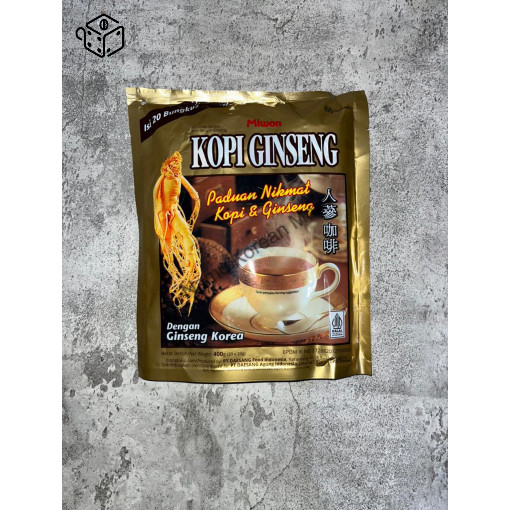 Miwon Kopi Gingseng Pouch 400gr / Minuman Kopi dengan Ginseng Korea / Kopi Bubuk / Kopi Ginseng Kore