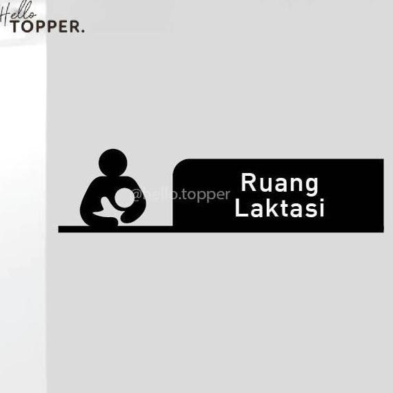 Troffice- Sign Akrilik Ruang Laktasi Hollow Uv Print Sign Board