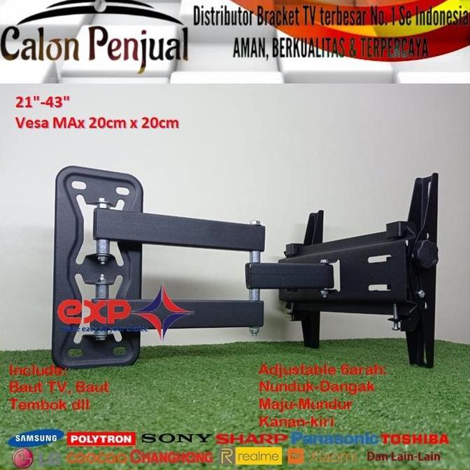 Bracket TV LG 14 s/d 43 inch 6 ARAH FULL BESI SUPER KOKOH