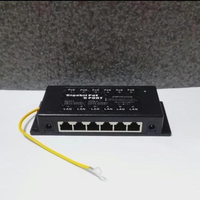 Poe Gigabit 6Port / Poe Gigabit 6Port /Passivr Poe Injector Gigabit New Stok