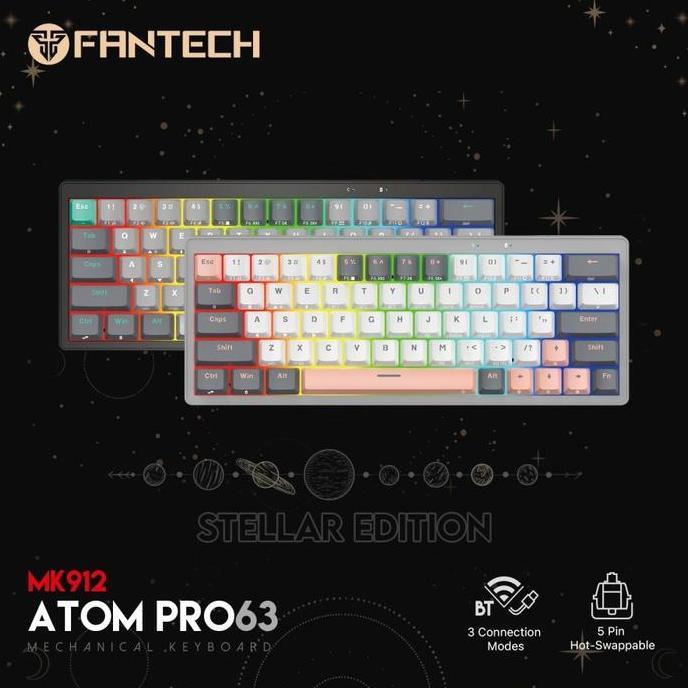 TERBARU - Fantech Atom63 / Atom 63 Pro Wireless Mechanical Gaming Keyboard