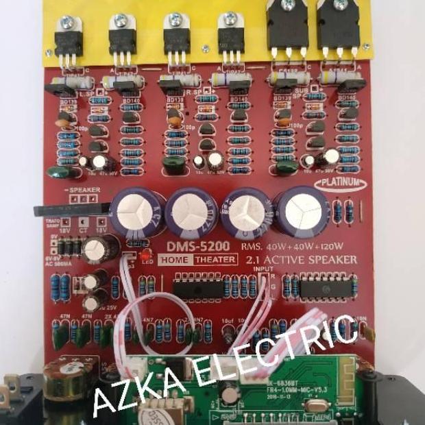 Kit Power Amplifier Speaker Aktif 2.1 Channel MP3 Bluetooth