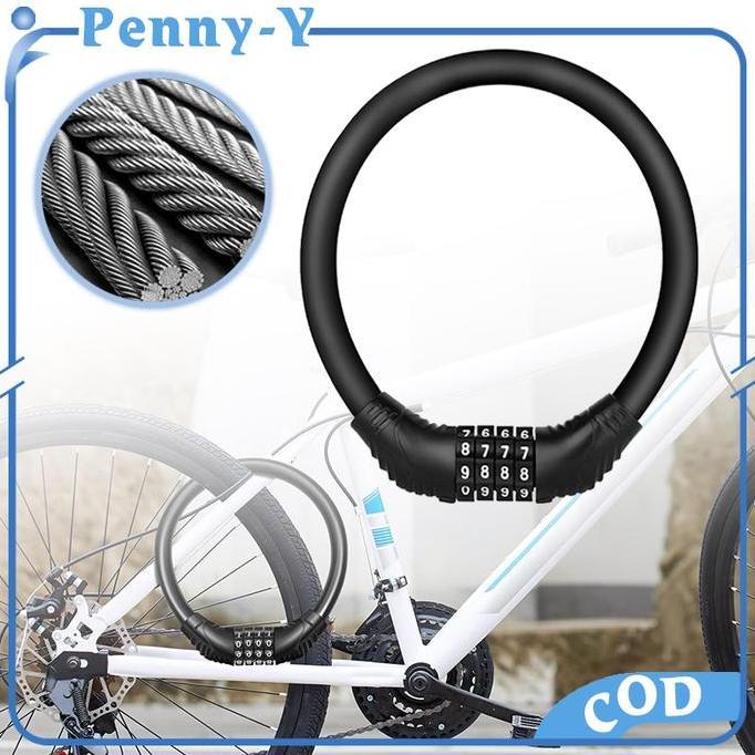 SOORIM 4 Digit Gembok Angka Panjang Kunci Gembok Sepeda Gembok Pagar Angka