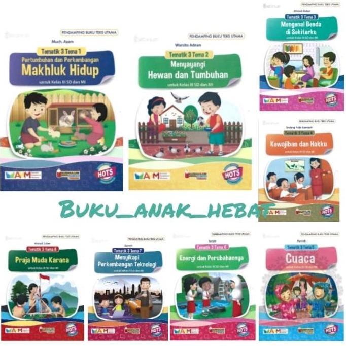 Buku TEMATIK Sd kelas 3 Tema 1 2 3 4 5 6 7 8 AKM - HOTs Platinum Tiga Serangkai