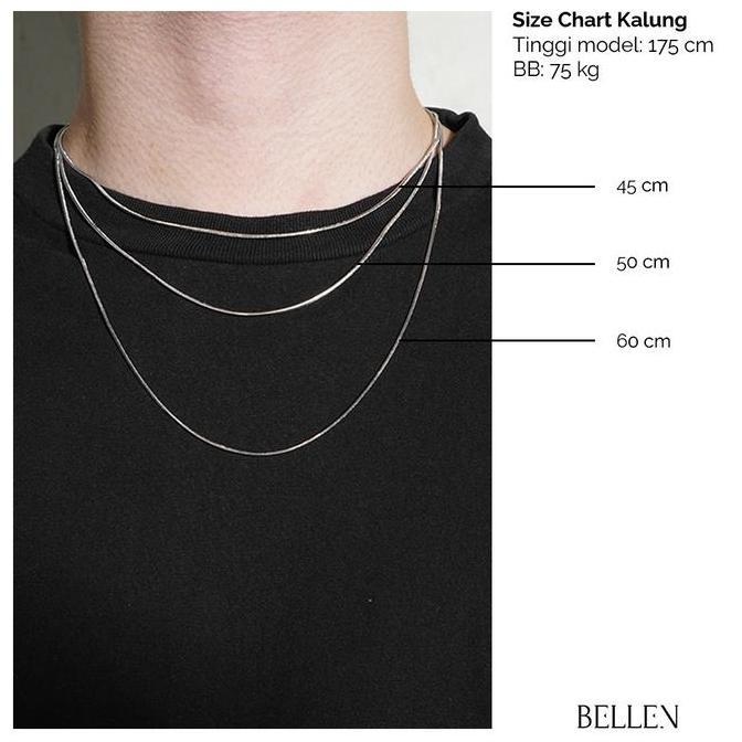 Bellen - Kalung Sayap Pria Titanium Anti Karat / Kalung Korea Premium / Kalung Stainlees Steel Pria 