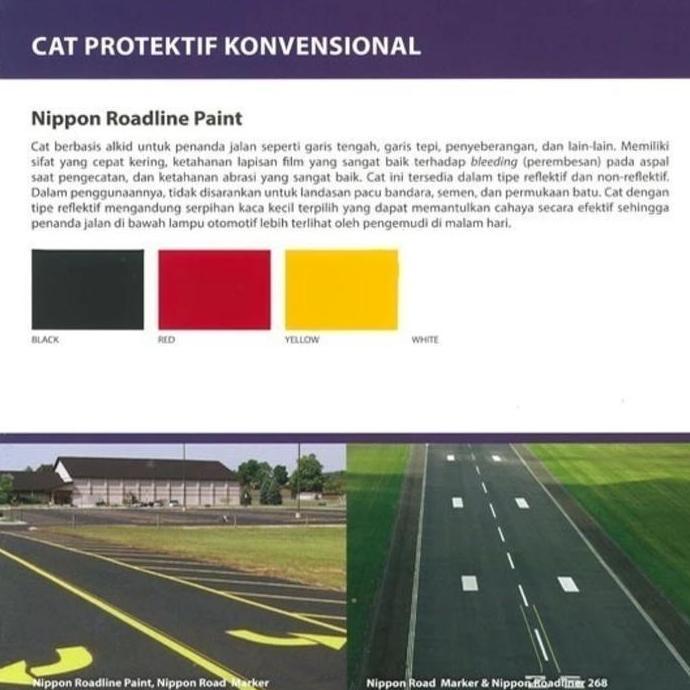 Roadline Paint 5Kg Nippon Paint Cat Roadline 5Kg Nippon Paint Cat Marka Jalan Cat Jalan Nippon Paint