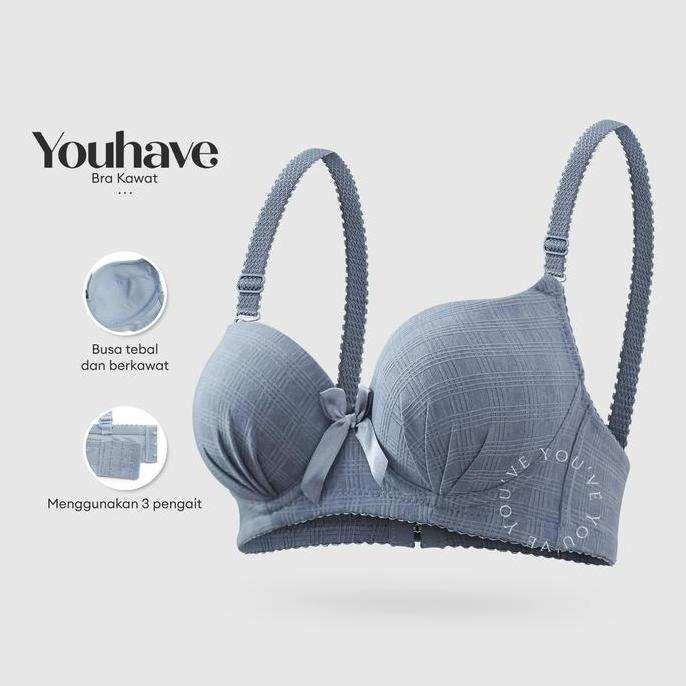 Bh Bra Wanita Busa Tebal Push Up Cup A B Kait 3 Kawat Beha 100194