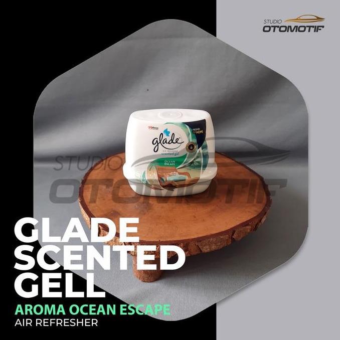 Ready  PENGHARUM GLADE SCENTED OCEAN ESCAPE 180GR PARFUM PEWANGI MOBIL RUMAH