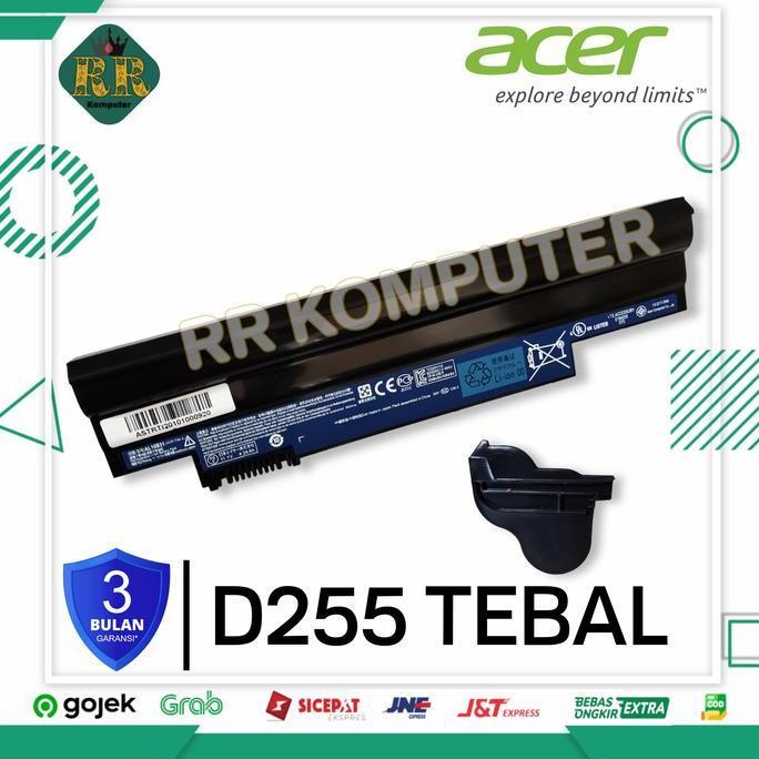 TERMURAH - Baterai Batre Acer Aspire One 522 722 D260 D270 D255 D257 D270 Tebal