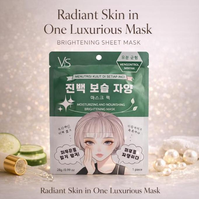 Rexzix- (Beli Banyak Lebih Murah) Dl-H & Vis Masker Wajah Mencerahkan & Membuat Kulit Glowing Dengan
