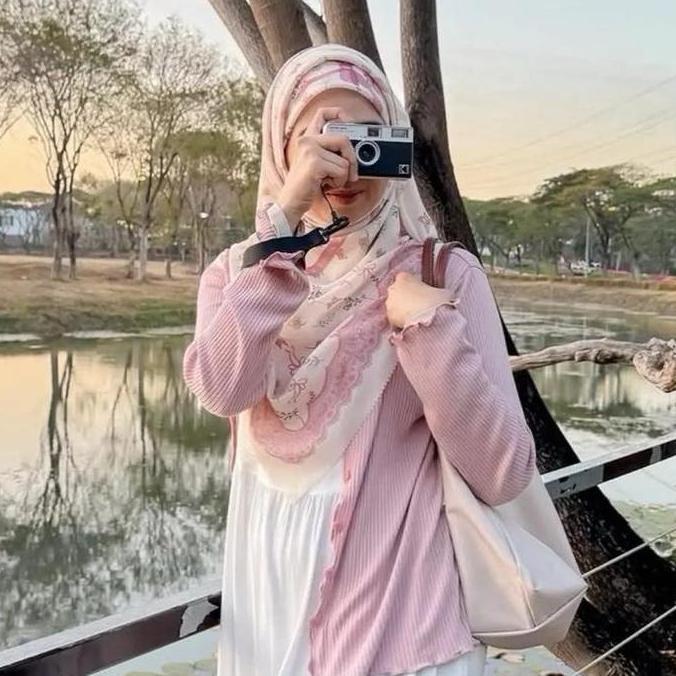 AI81 ~ Cardigan Jumbo Rajut Waffle Oversize Panjang Atasan Kardigan Outer Baju Dewasa Kancing