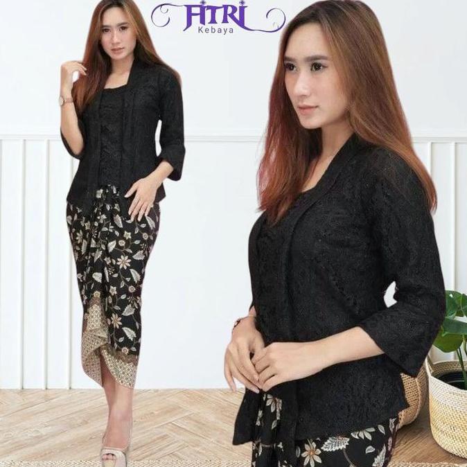 BL2 >> Setelan Kebaya Kutubaru Brokat Modern Elegan Dress Baju Wanita Dewasa Kondangan Wisuda Pesta 