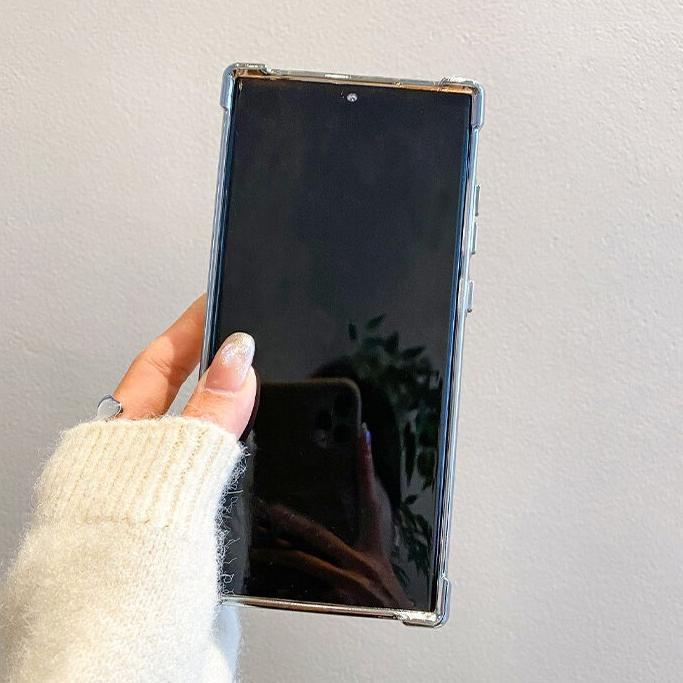 CUCI GUDANG CrashStar With Lens Films Airbag Anti-fall Clear Hard Acrylic Electroplating Phone Case 