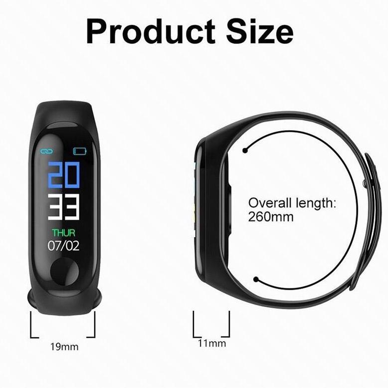 CUCI GUDANG Smartwatch M4 Smartband Anti Air Support Android dan iOs Fitur Lengkap